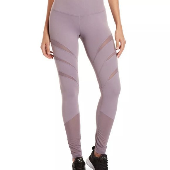 YOGALICIOUS High Rise Lavender Sheer Panel Legging - Picture 7 of 7